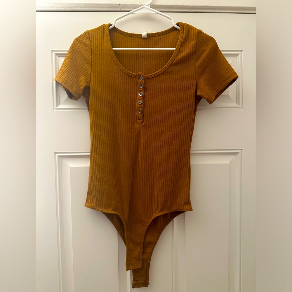 Copper/mustard bodysuit